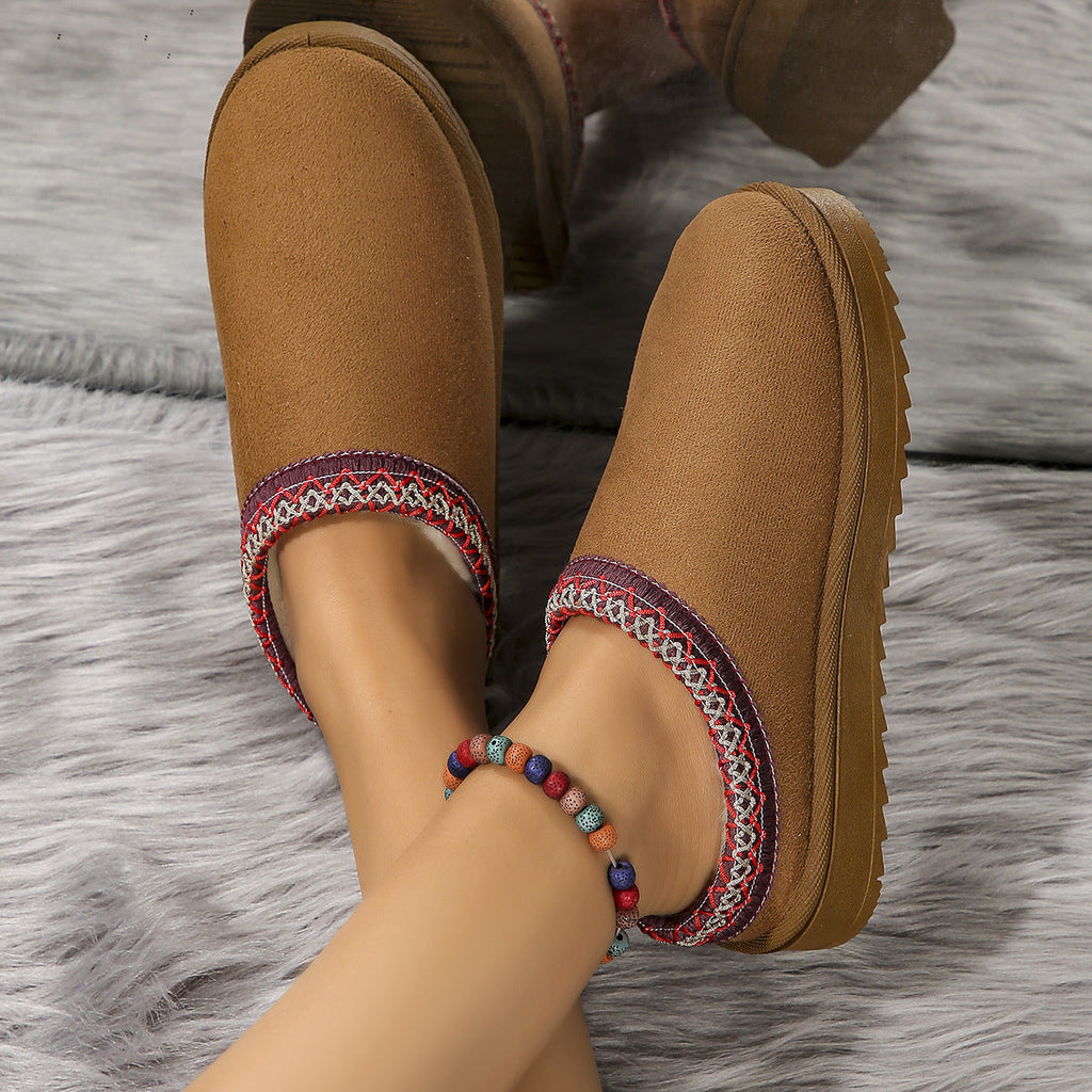 Fringed Snow Boots