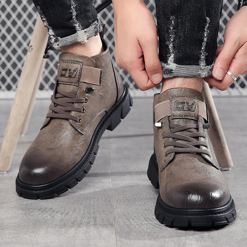 Men's Fleece-Lined High-Top Insulated Shoes | Non-Slip Rubber Sole | Warm Winter Sneakers