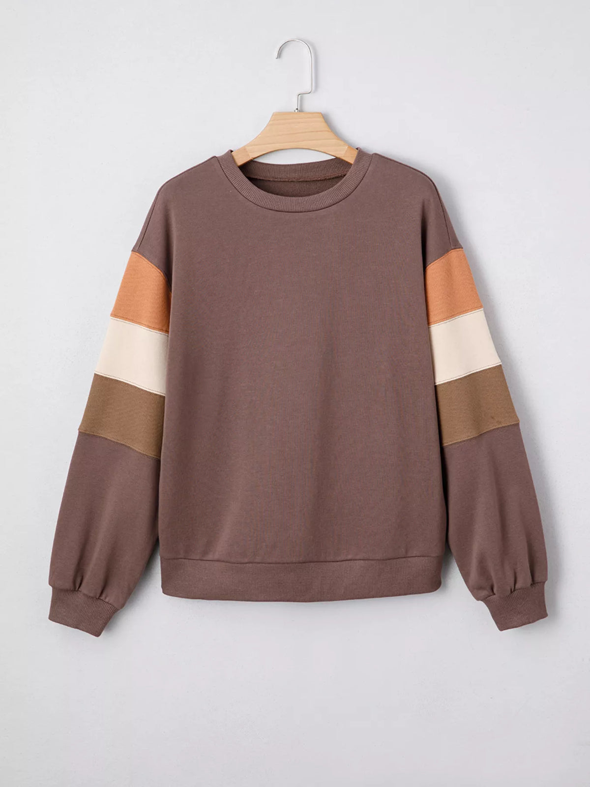 Color-Block Drop-Shoulder Sweatshirt