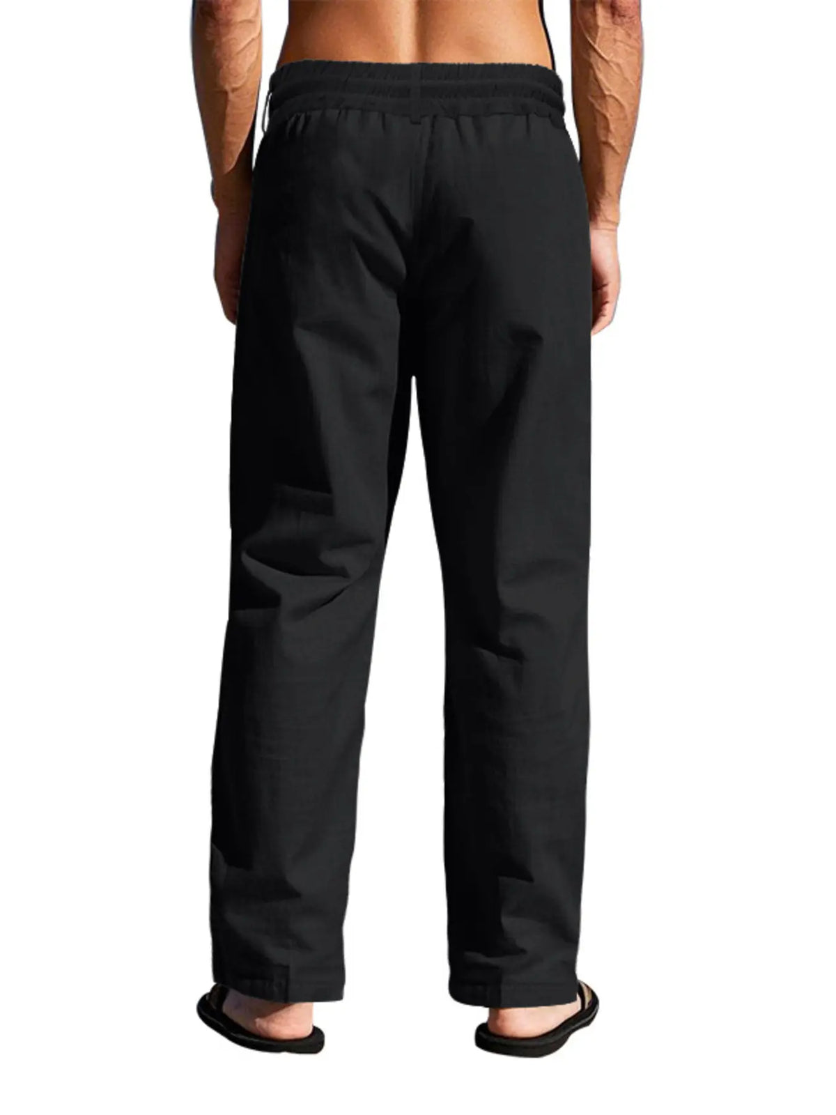 Men's Relaxed Drawstring Pants with Pockets — photo 4