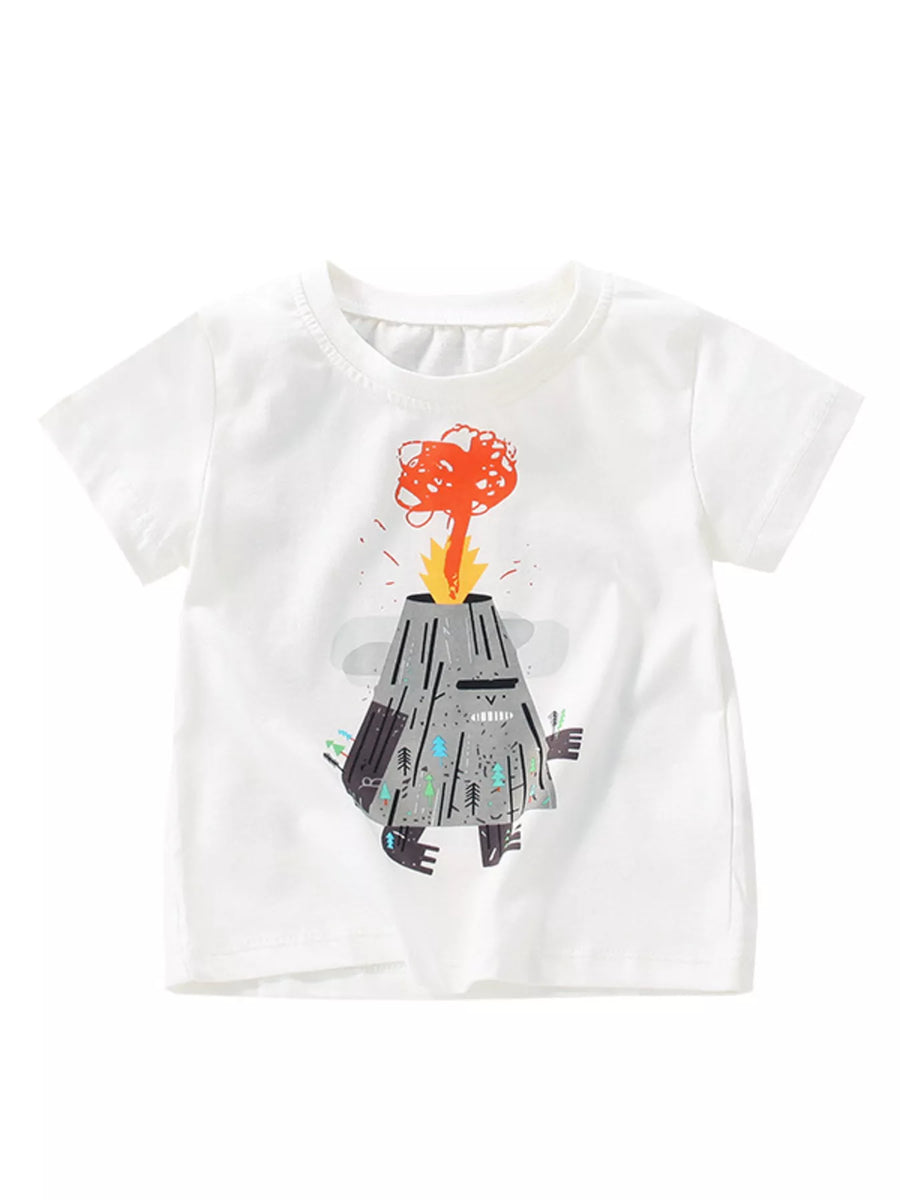 Moonbeam Volcano Crewneck Short-Sleeve T-Shirt