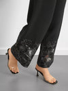Dahlia Floral Lace Hem Wide-Leg Pants — product view 2