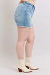 Judy Blue Lennox High-Rise Western Embroidery Detail Cut Off Denim Shorts — product view 14