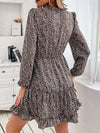 Dahlia Ruffle Hem Tie Neck Mini Dress — product view 5