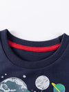 Moonbeam Astronaut Planet Graphic Crewneck Sweatshirt — product view 3