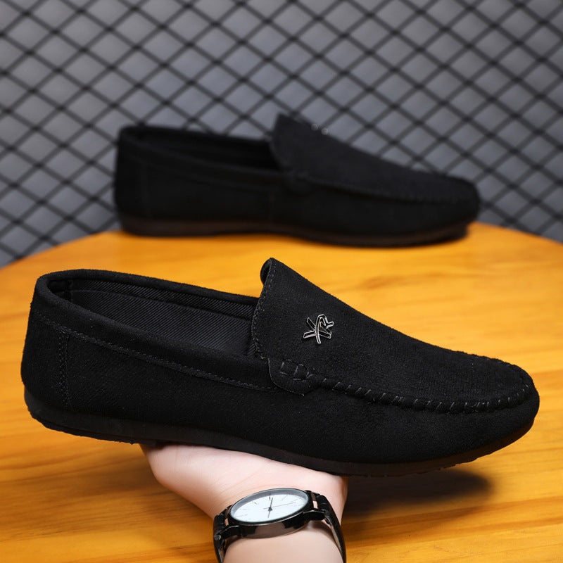 Men's Breathable Business Casual Slip-On Shoes - Lightweight PU Leather Dress Shoes