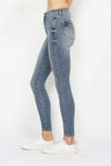 Judy Blue Fallon Tummy-Control Contrast Wash Skinny Jeans — product view 3