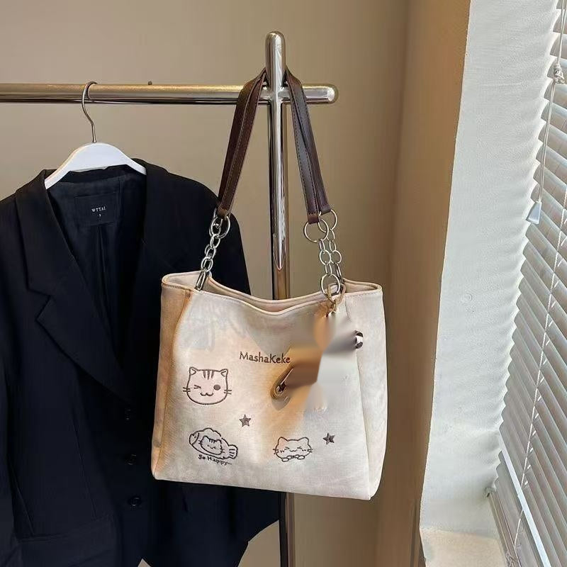 Large Canvas Tote Bag – Spacious Everyday Shoulder Bag
