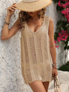 Women's lightweight V-neck swimsuit cover-up