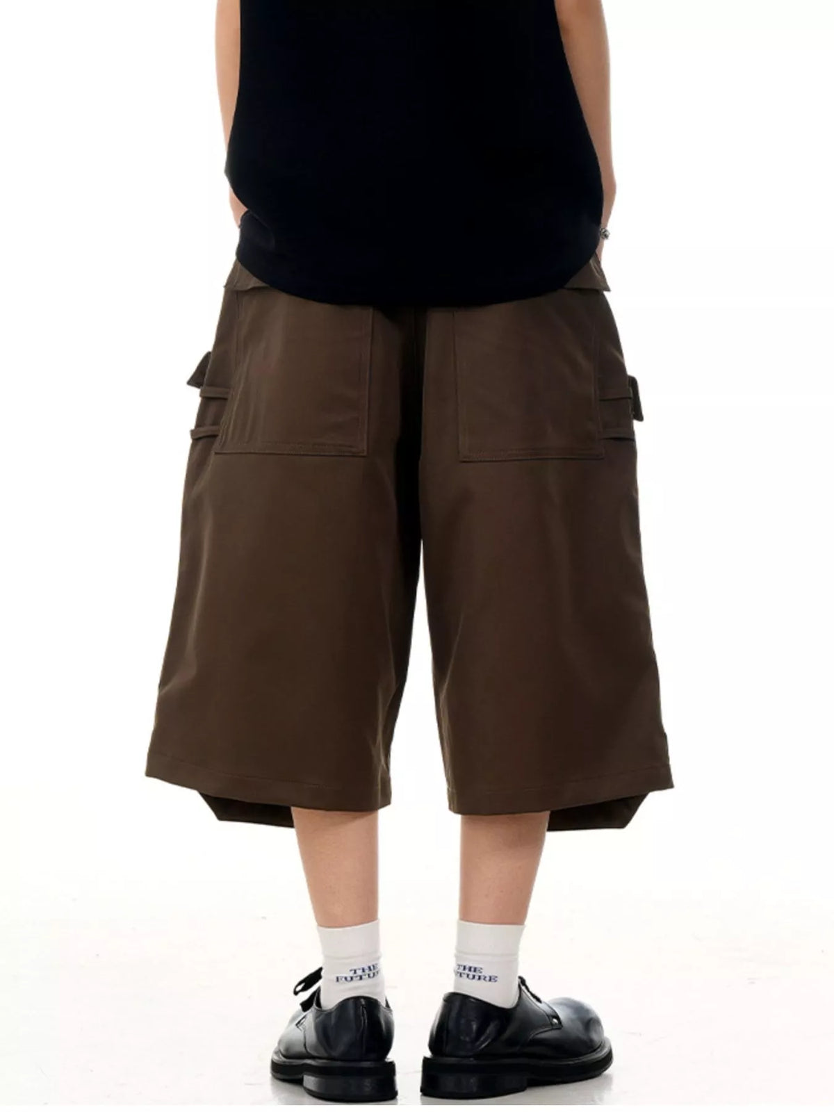 Men’s Wide-Leg Cargo Capri Pants