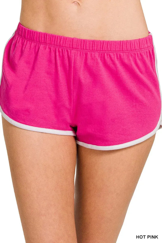Another view: Elastic Waistband Dolphin Shorts