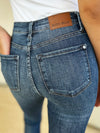 Judy Blue Parker Mid Waist Distressed Slim Jeans — product view 6