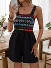 Marais Embroidered Wide Strap Romper — product view 2