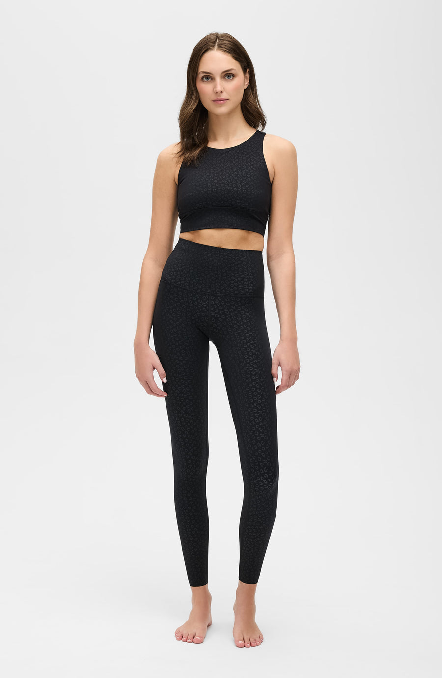 The Fierce Leggings — Black Cheetah Print Compression Leggings