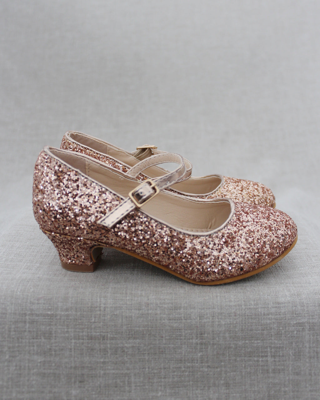 Rock Glitter Mary Jane with Glitter Heels for Girls