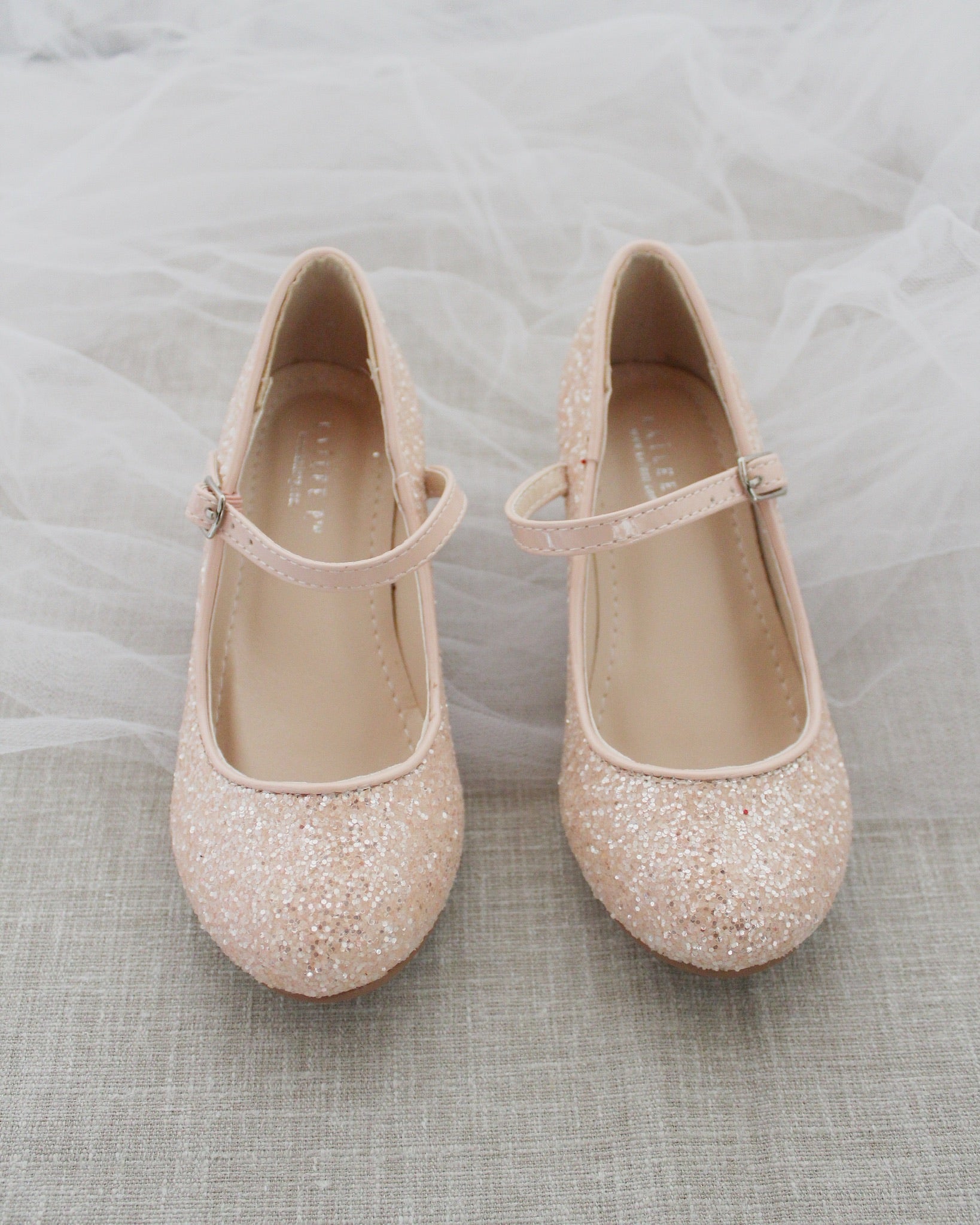Rock Glitter Mary Jane with Glitter Heels for Girls
