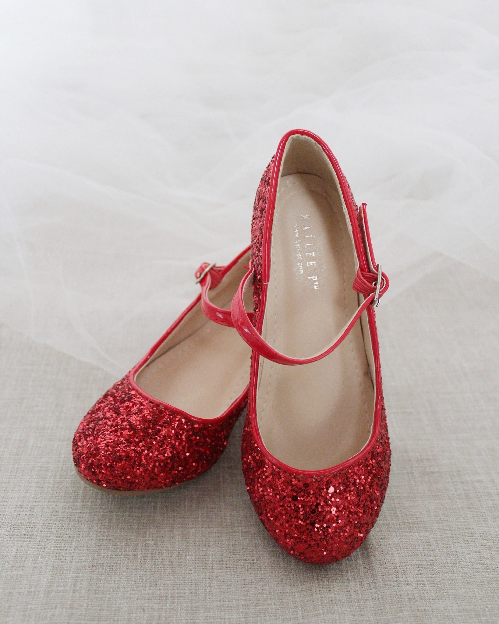Rock Glitter Mary Jane with Glitter Heels for Girls