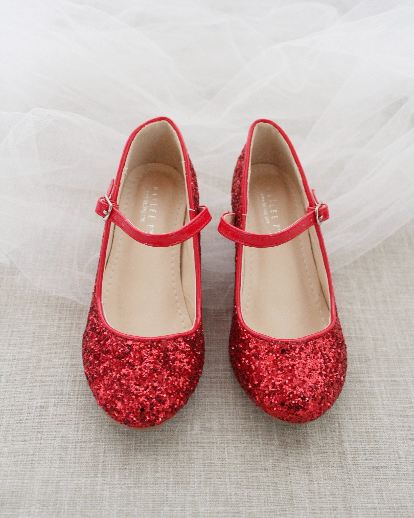 Rock Glitter Mary Jane with Glitter Heels for Girls