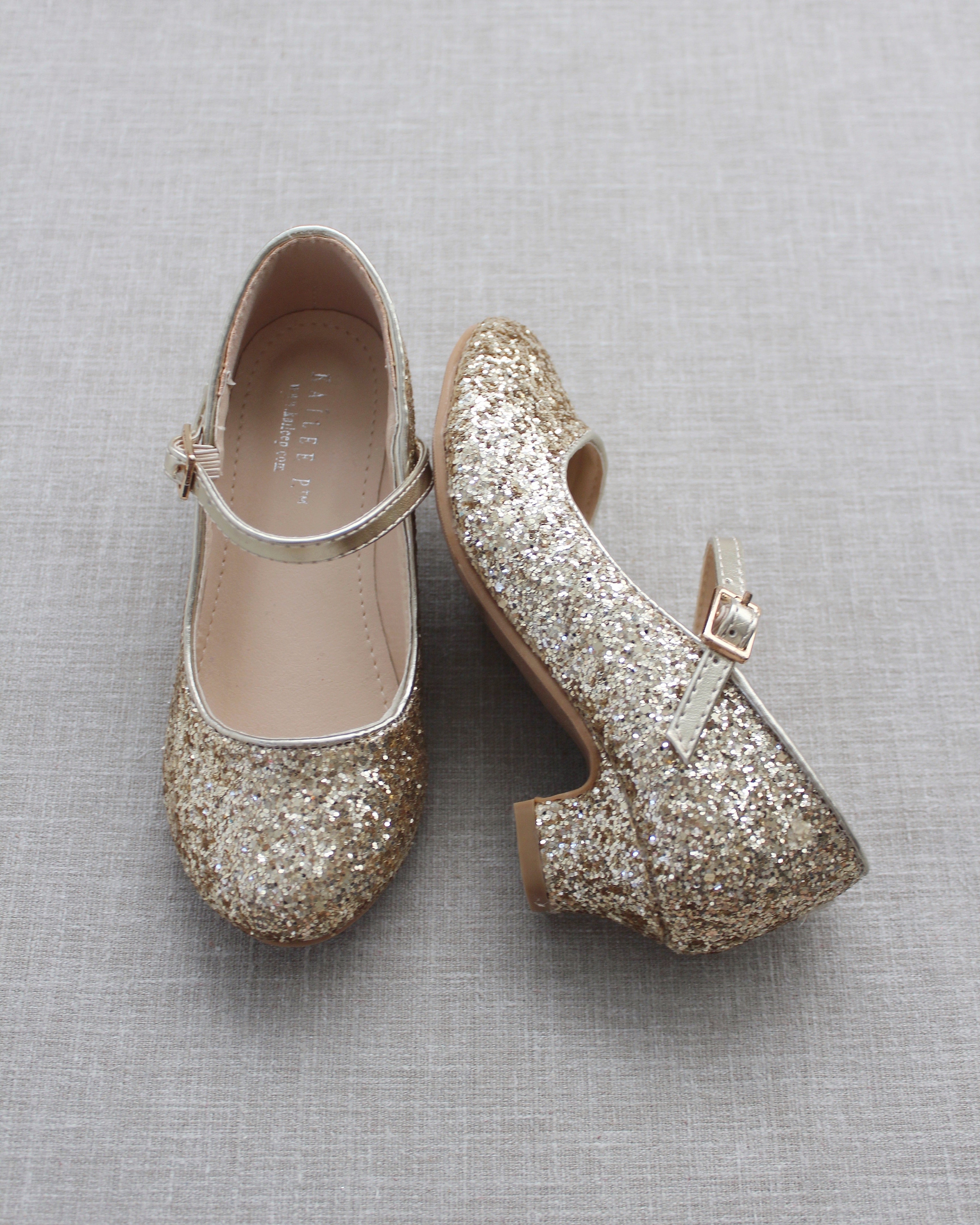 Rock Glitter Mary Jane with Glitter Heels for Girls