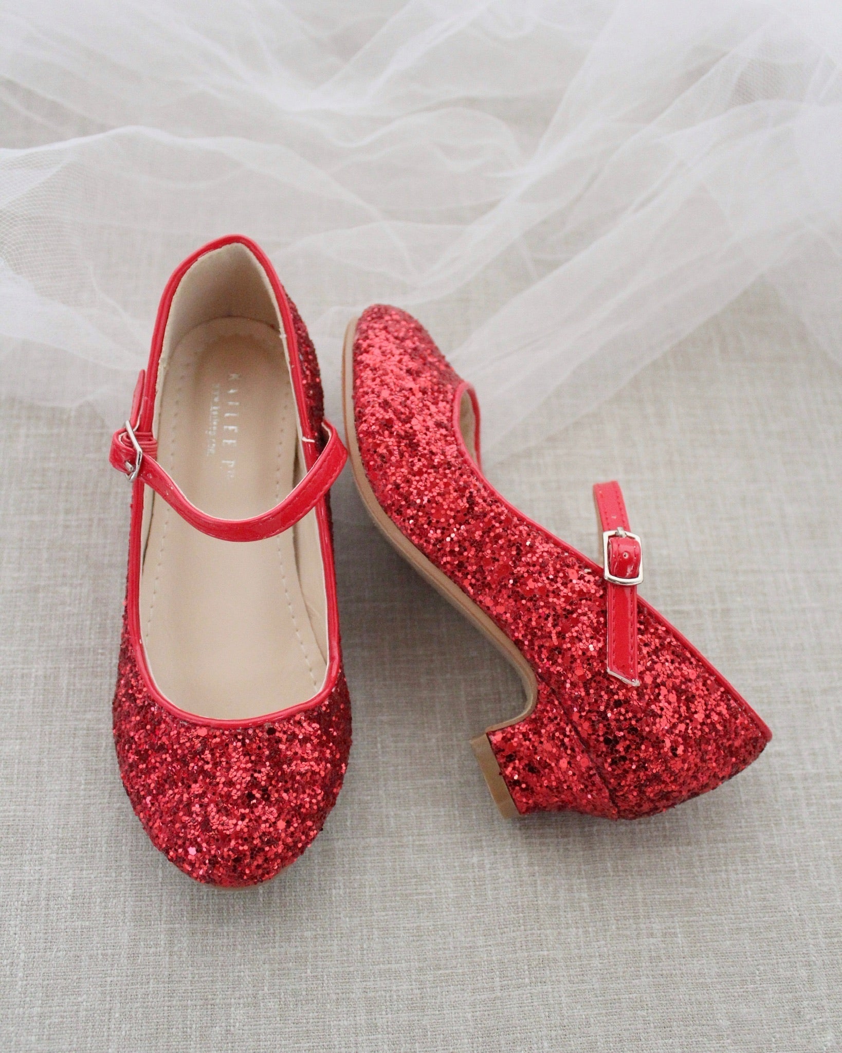 Rock Glitter Mary Jane with Glitter Heels for Girls
