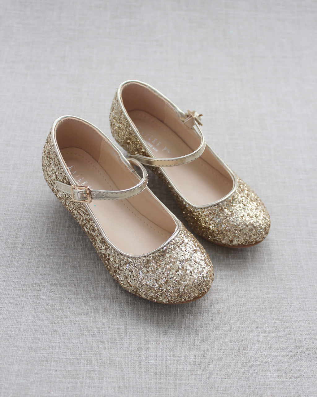 Rock Glitter Mary Jane with Glitter Heels for Girls