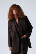 Broadway 3-Piece Monica Tailored Virgin Wool Suit in Dark Coffee