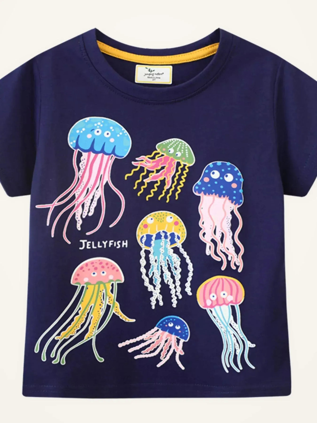 Kids' Glow-in-the-Dark Jellyfish T-Shirt – Black — photo 2