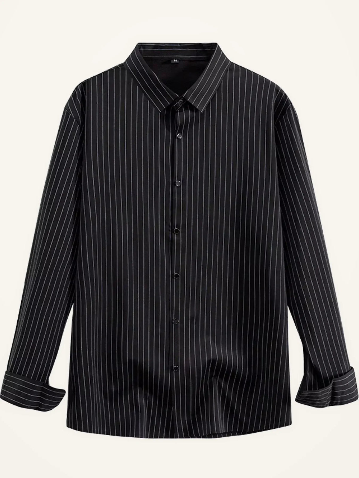 Men's Striped Stretch Long-Sleeve Dress Shirt — photo 6