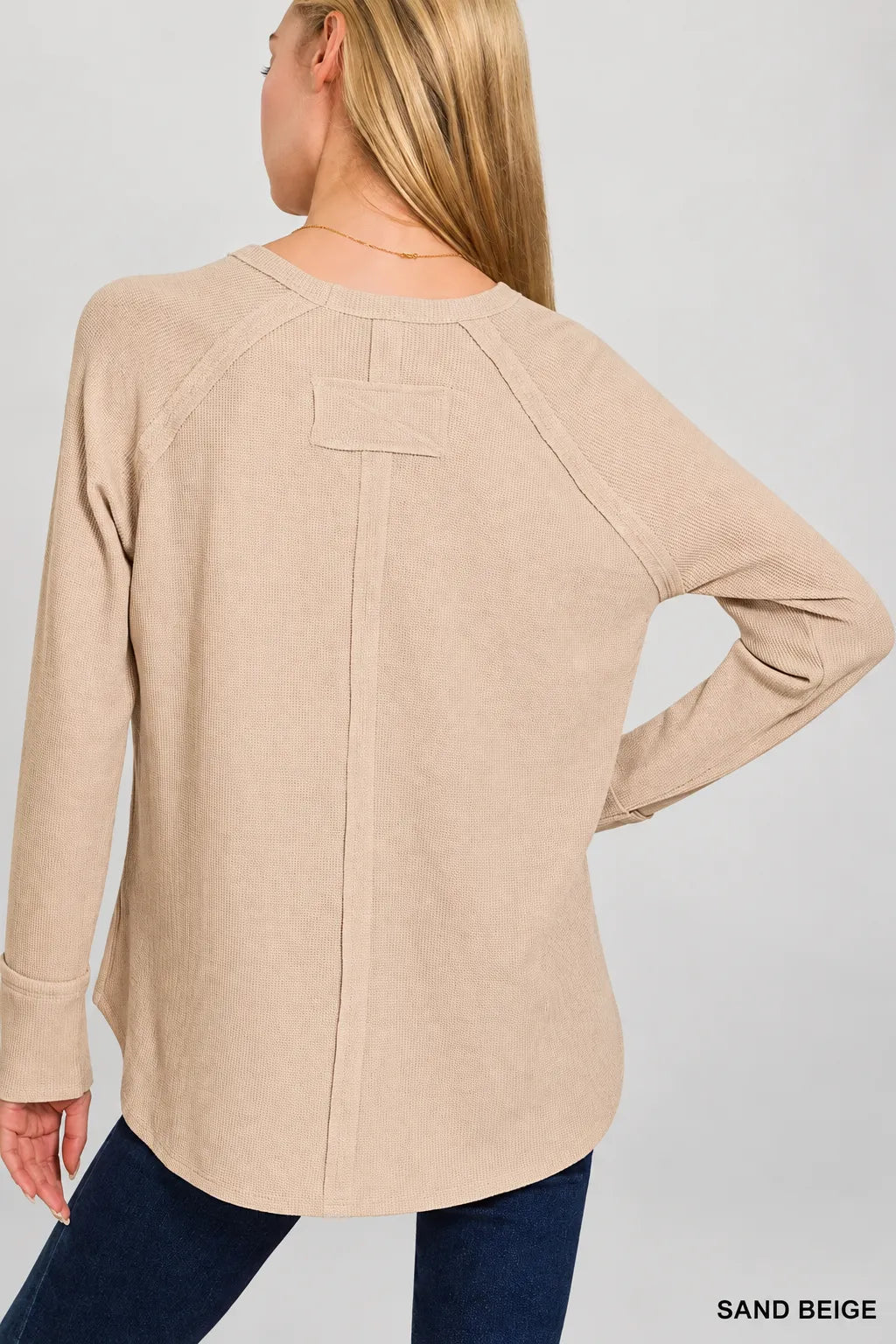 Baby Waffle Knit Raglan Long Sleeve Top — photo 3