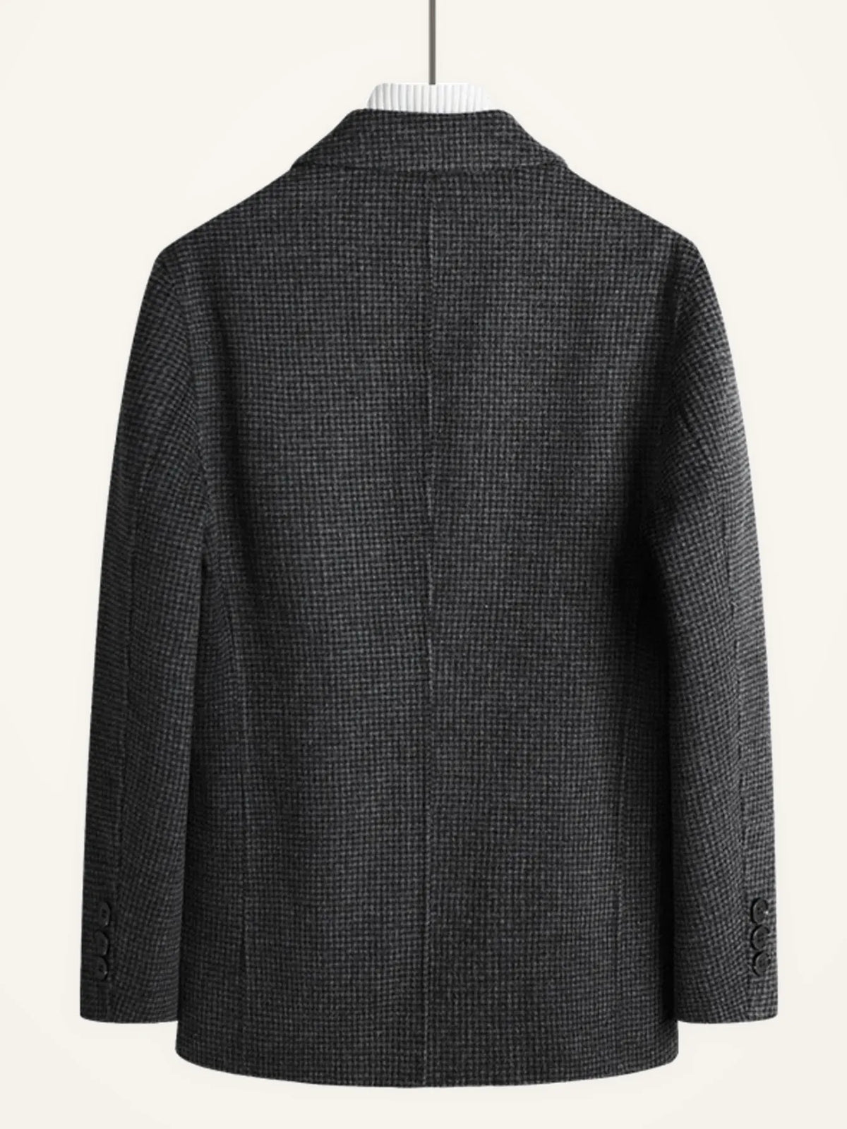 Men's Plus Size Lapel Collar Long Sleeve Blazer — photo 7