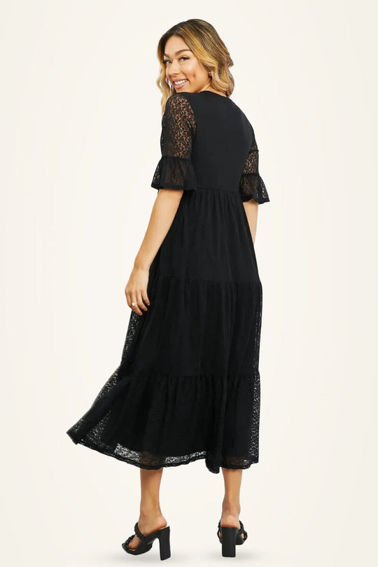 Another view: P & Rose Lovely Lace Full Size Tiered Dress