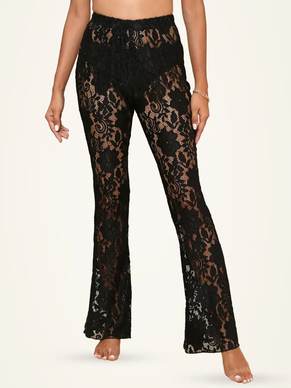 Lace High Waist Swim Pants — photo 3