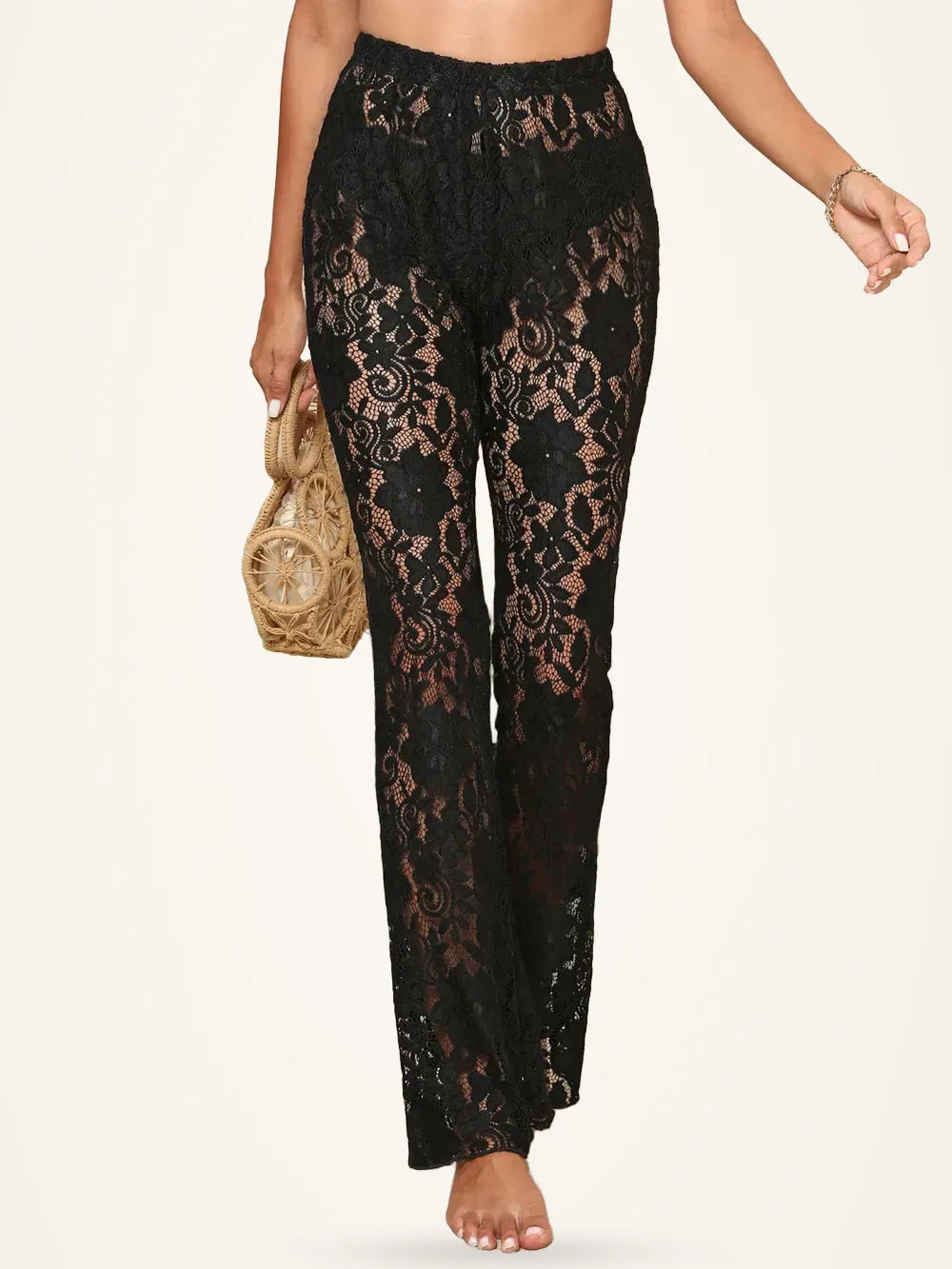 Lace High Waist Swim Pants — photo 9